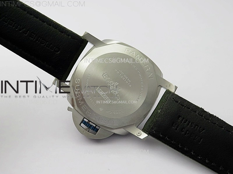 PAM1287 V TTF Best Edition Green Dial on Green Leather Strap P.900 Clone